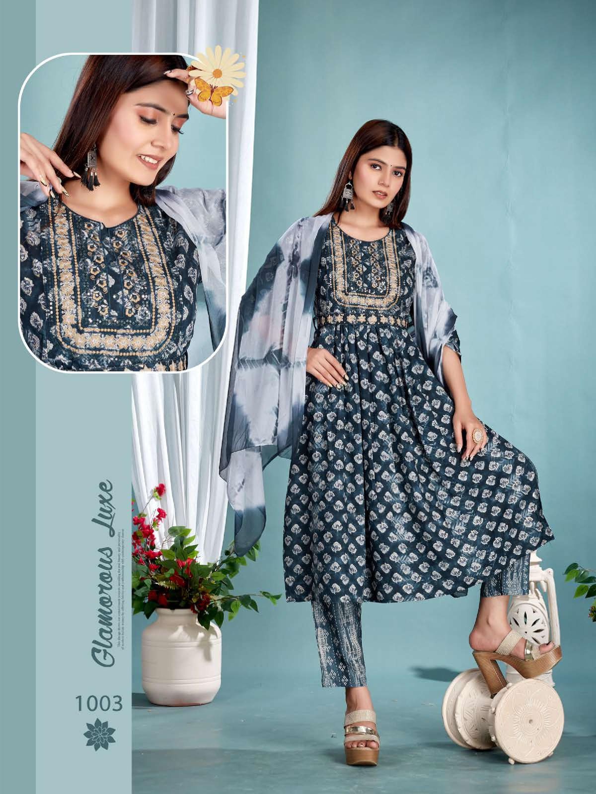 Zoya Vol 4 By Golden Capsule Rayon Foil Printed Kurti With Bottom Dupatta Wholesale Market In Surat
